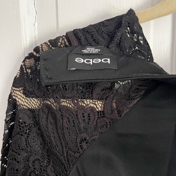 Beautiful bebe black short dress - Picture 3 of 3